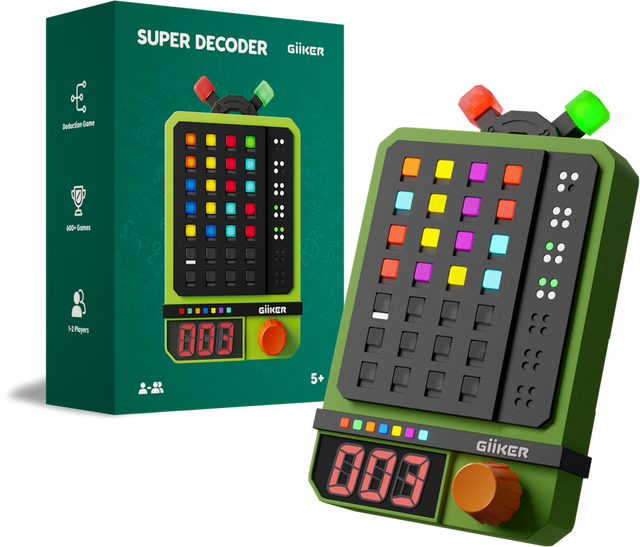 Super Decoder by GiiKER with packaging on a white background
